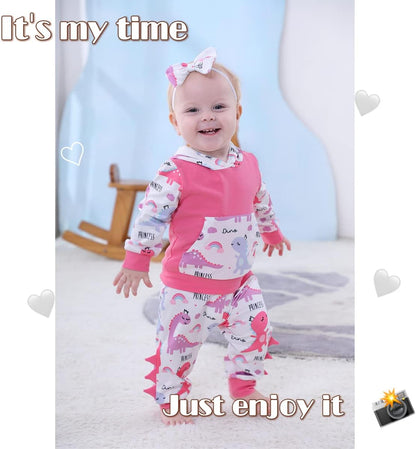 Newborn Baby Girl Clothes Infant Girl Outfits Baby Girl Clothing Sets 3Pcs